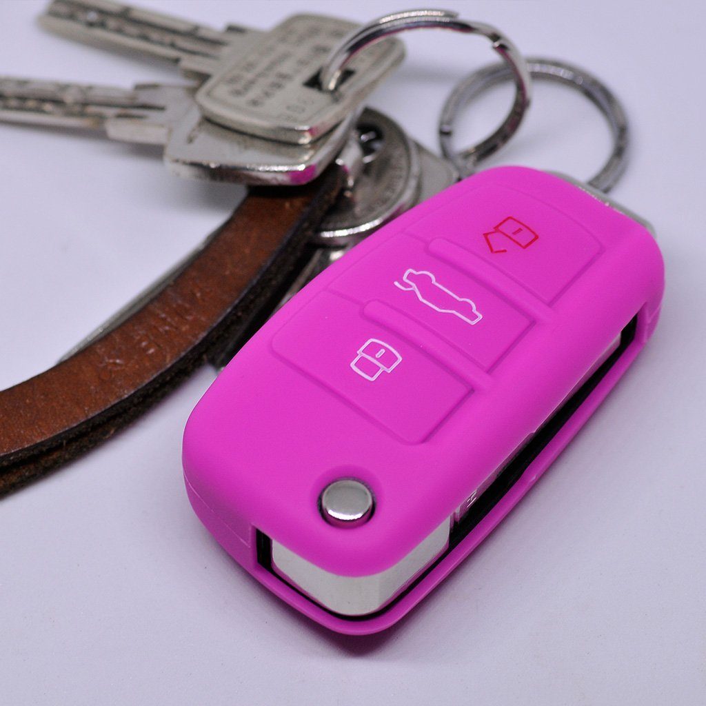 mt-key Schlüsseltasche Autoschlüssel Softcase Silikon Schutzhülle günstig online kaufen