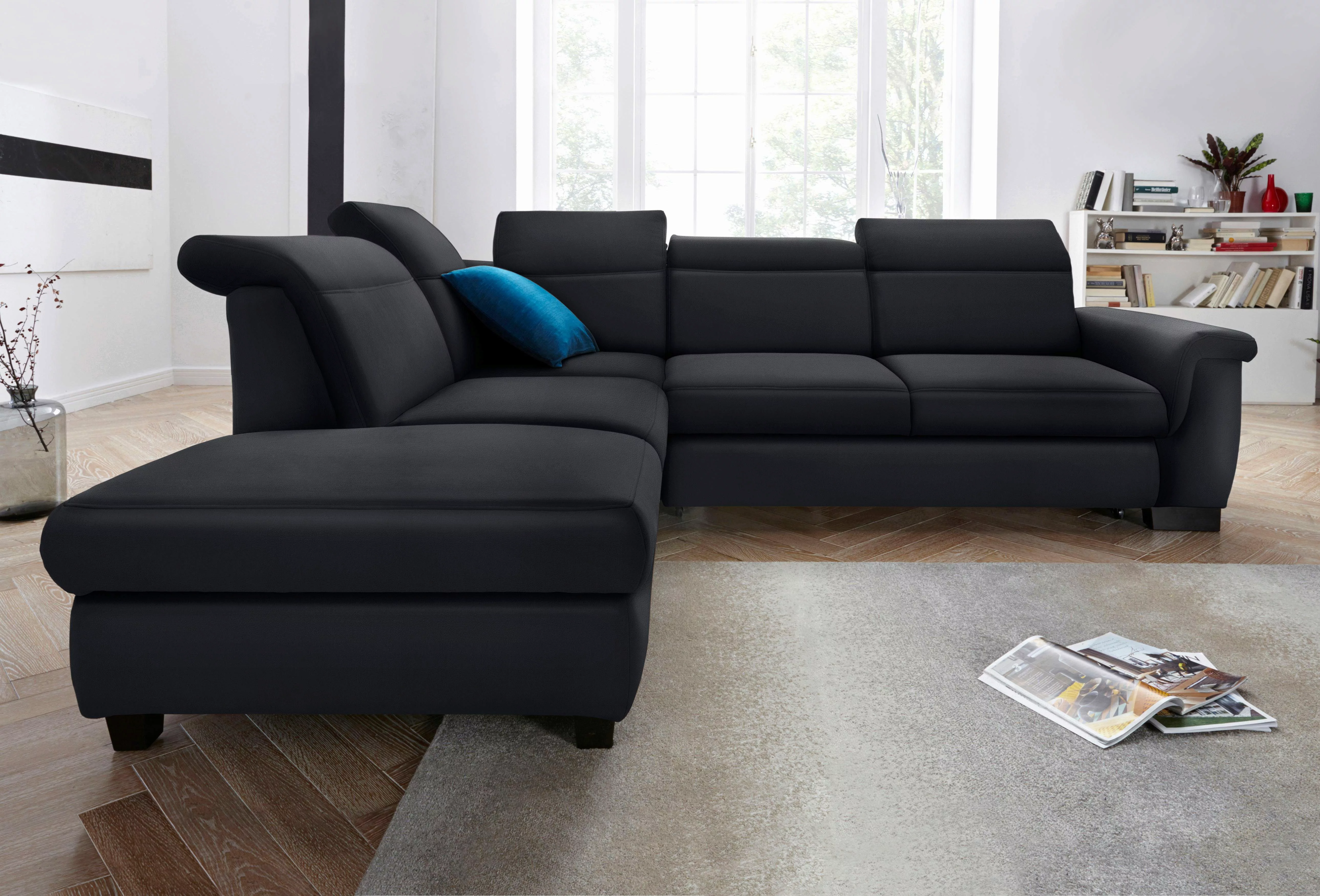 DOMO collection Ecksofa "Sully komfortables Sofa, L-Form", wahlweise mit Be günstig online kaufen
