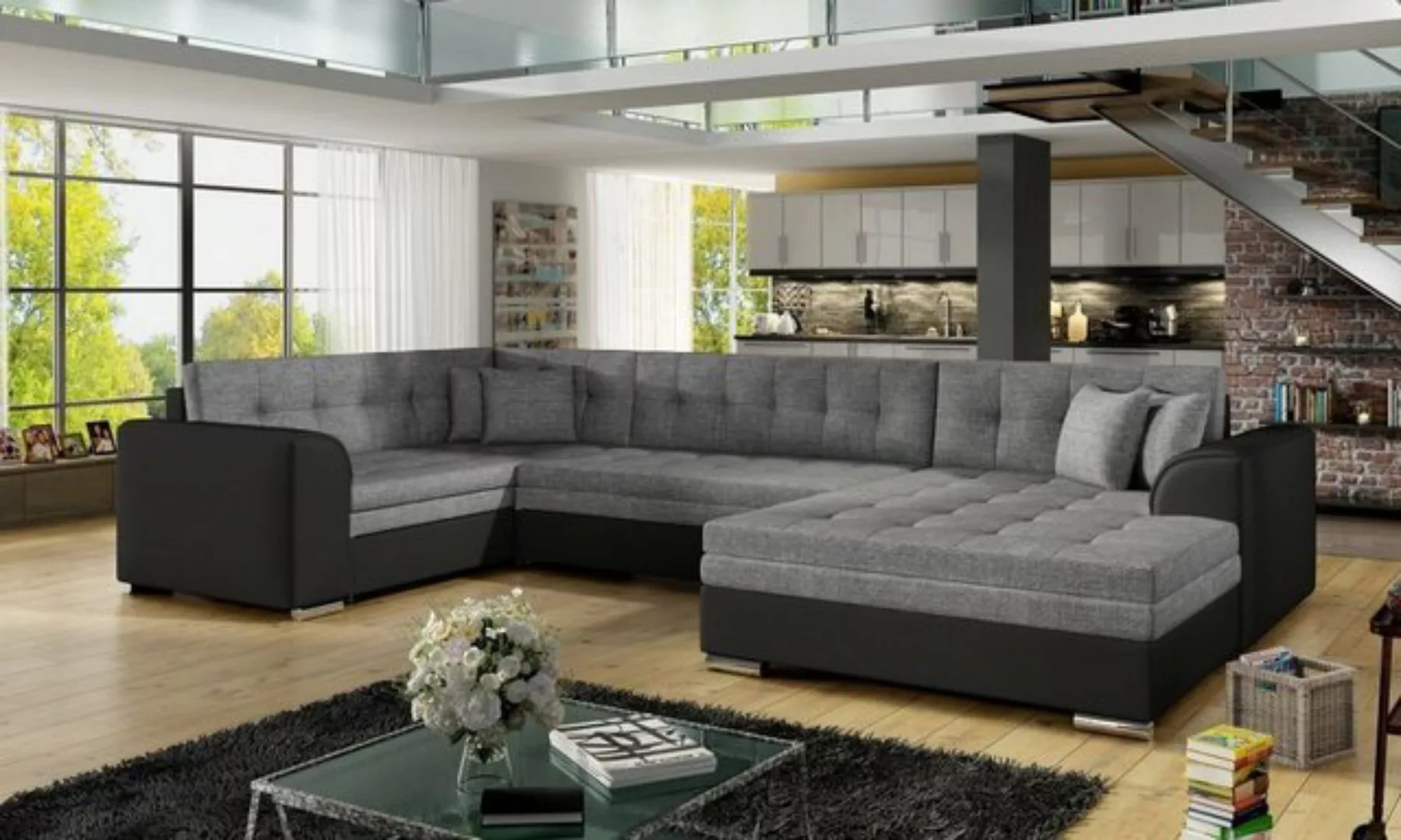 Luxusbetten24 Schlafsofa Designer Sofa Diego, mit Schlaffunktion günstig online kaufen
