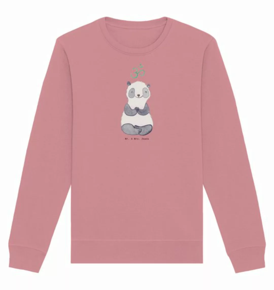 Mr. & Mrs. Panda Longpullover Größe S Panda Meditieren - Canyon Pink - Gesc günstig online kaufen