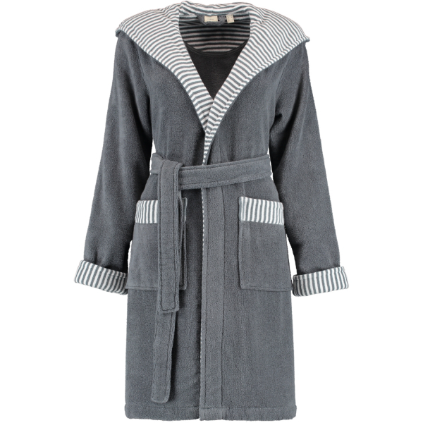 Esprit Damen Bademantel Day Kapuze - Farbe: grey steel - 740 - L günstig online kaufen