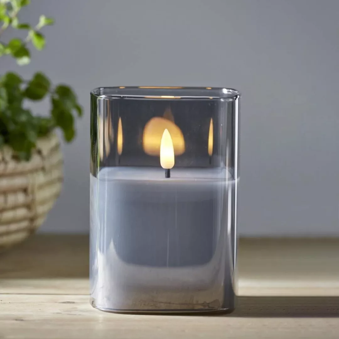 LED Kerze Flamme in Grau 0,06W günstig online kaufen