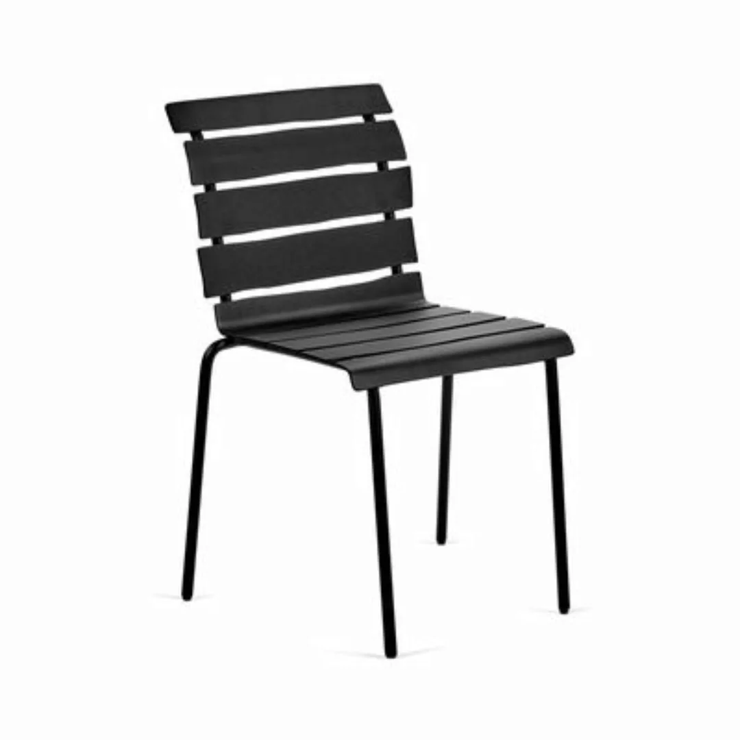 Stapelbarer Stuhl Aligned metall schwarz / By Maarten Baas - Aluminium - va günstig online kaufen
