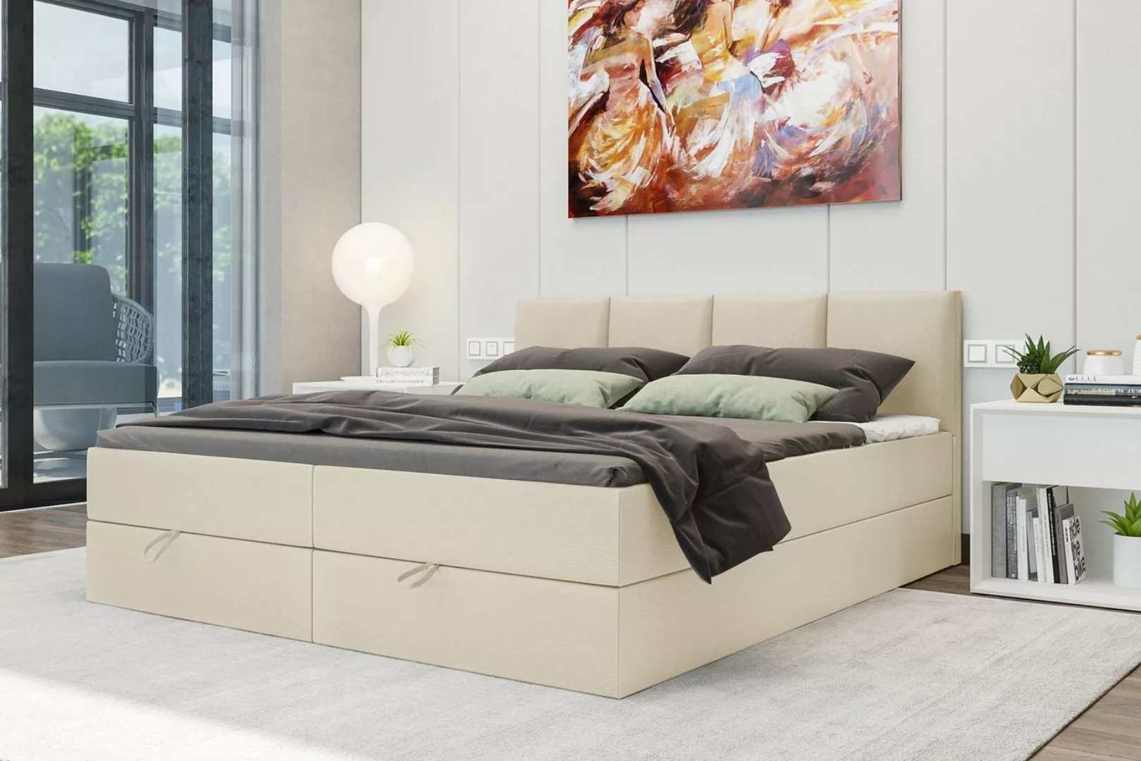 99rooms Boxspringbett Alvaro (Schlafzimmerbett, Bett), 140/160/180x 200 cm, günstig online kaufen