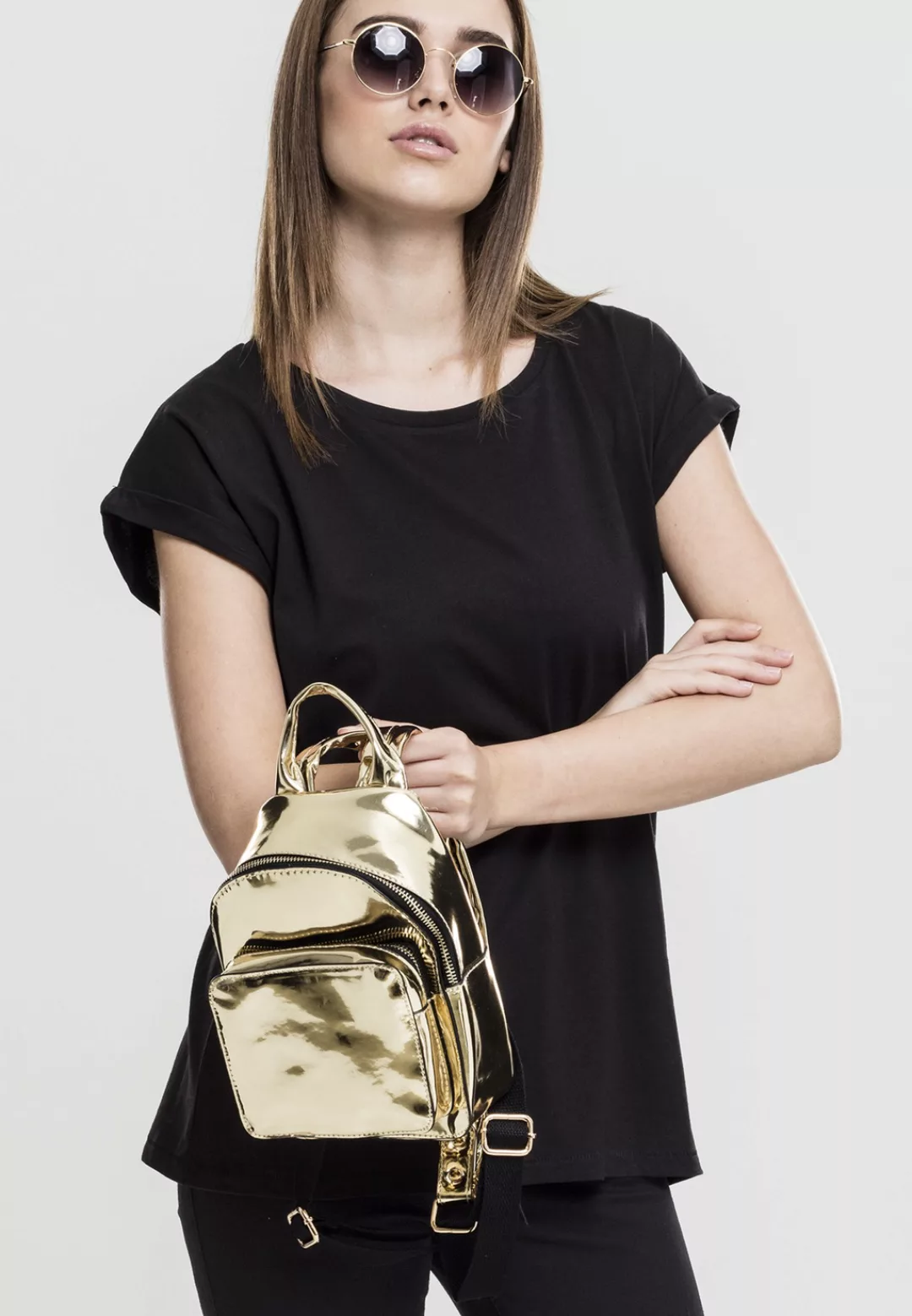 URBAN CLASSICS Rucksack "Unisex Mini Metallic Backpack" günstig online kaufen