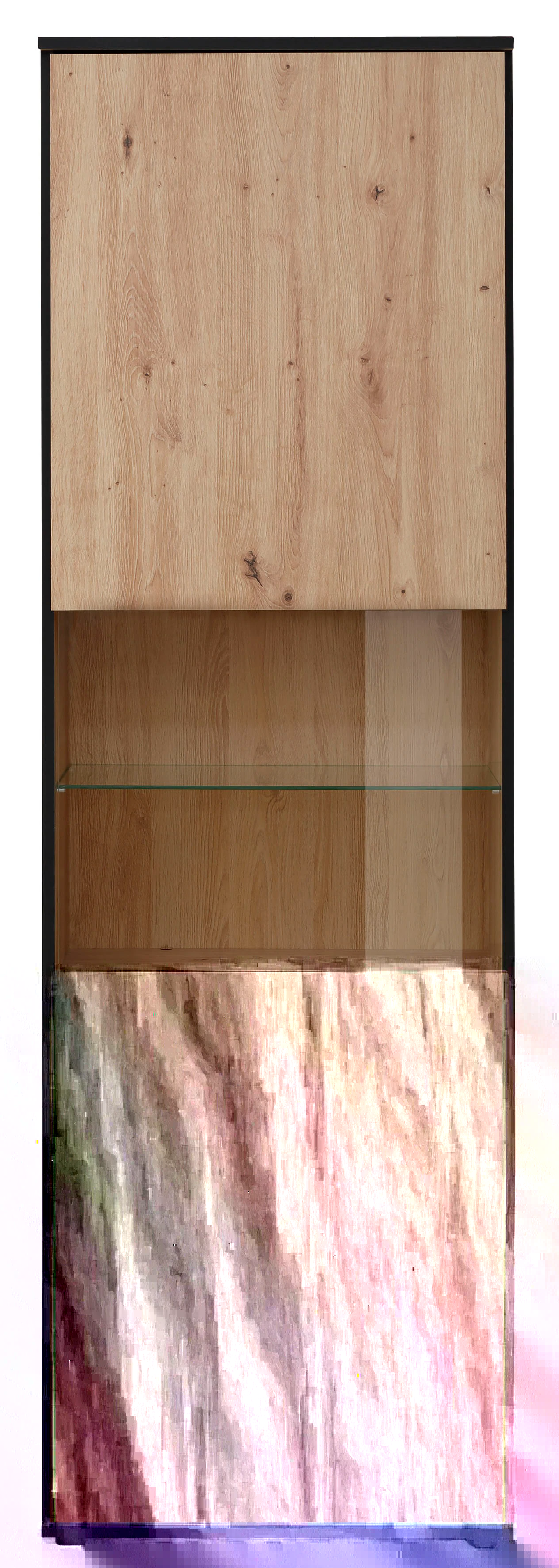 HELA Vitrine "Ariana", mit angeschrägten Griffmulden, Höhe 195 cm günstig online kaufen
