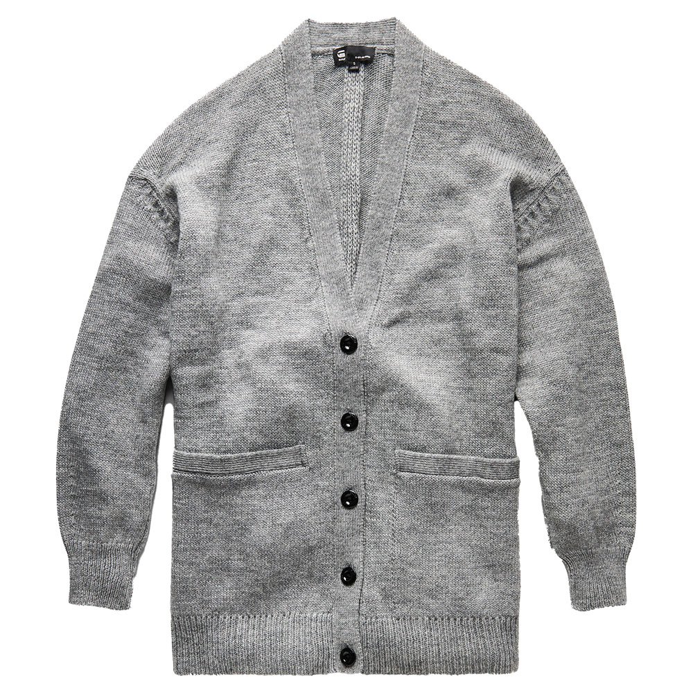 G-star Long Knit Strickjacke S Grey Heather günstig online kaufen