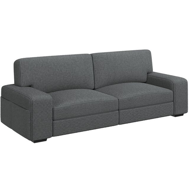 Yaheetech Sofa, Polstersofa aus Cordstoff mit Abnehmbare Kissen und Rückenl günstig online kaufen