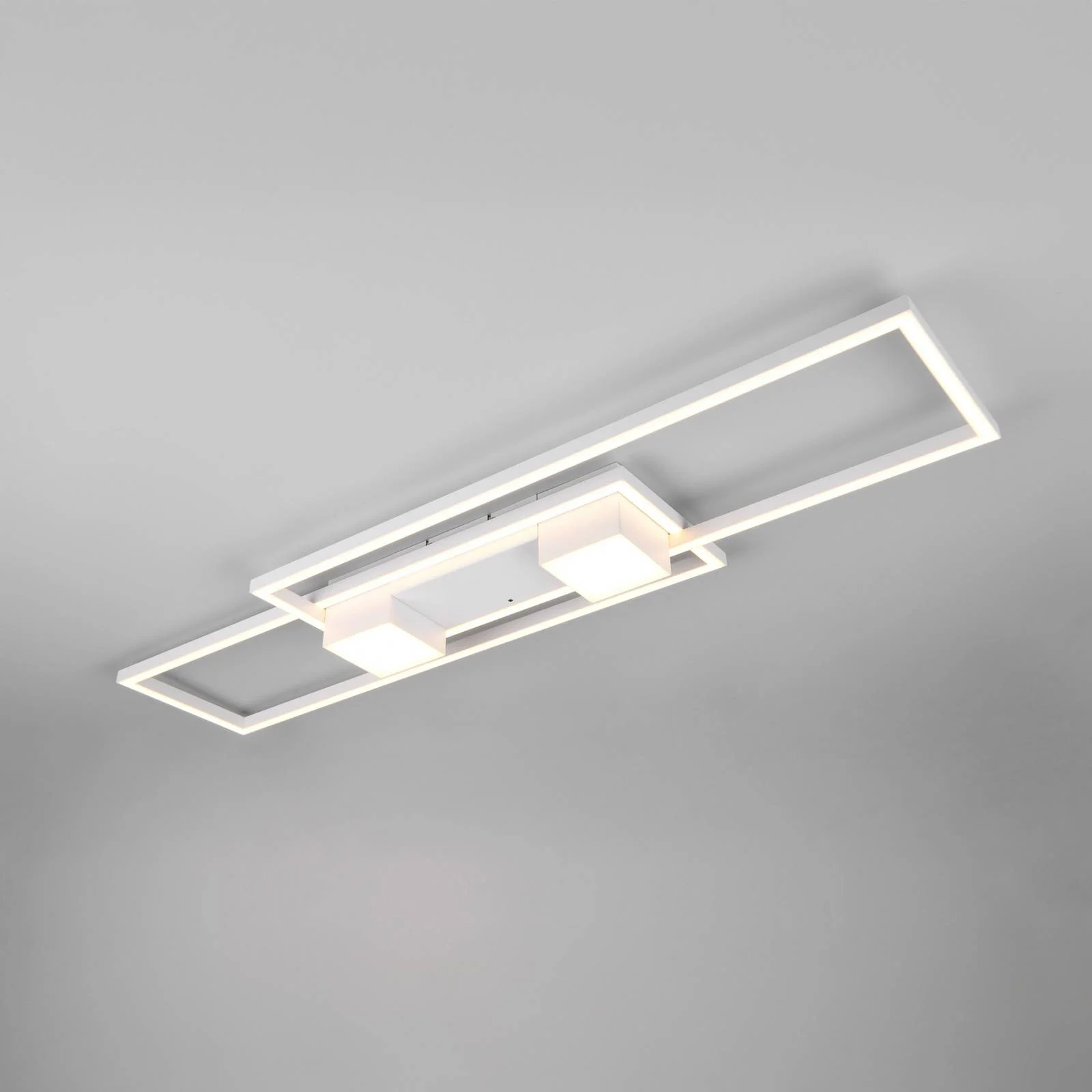 LED-Deckenlampe Albany, weiß, 100 x 28 cm, Alu, CCT, dimmbar günstig online kaufen