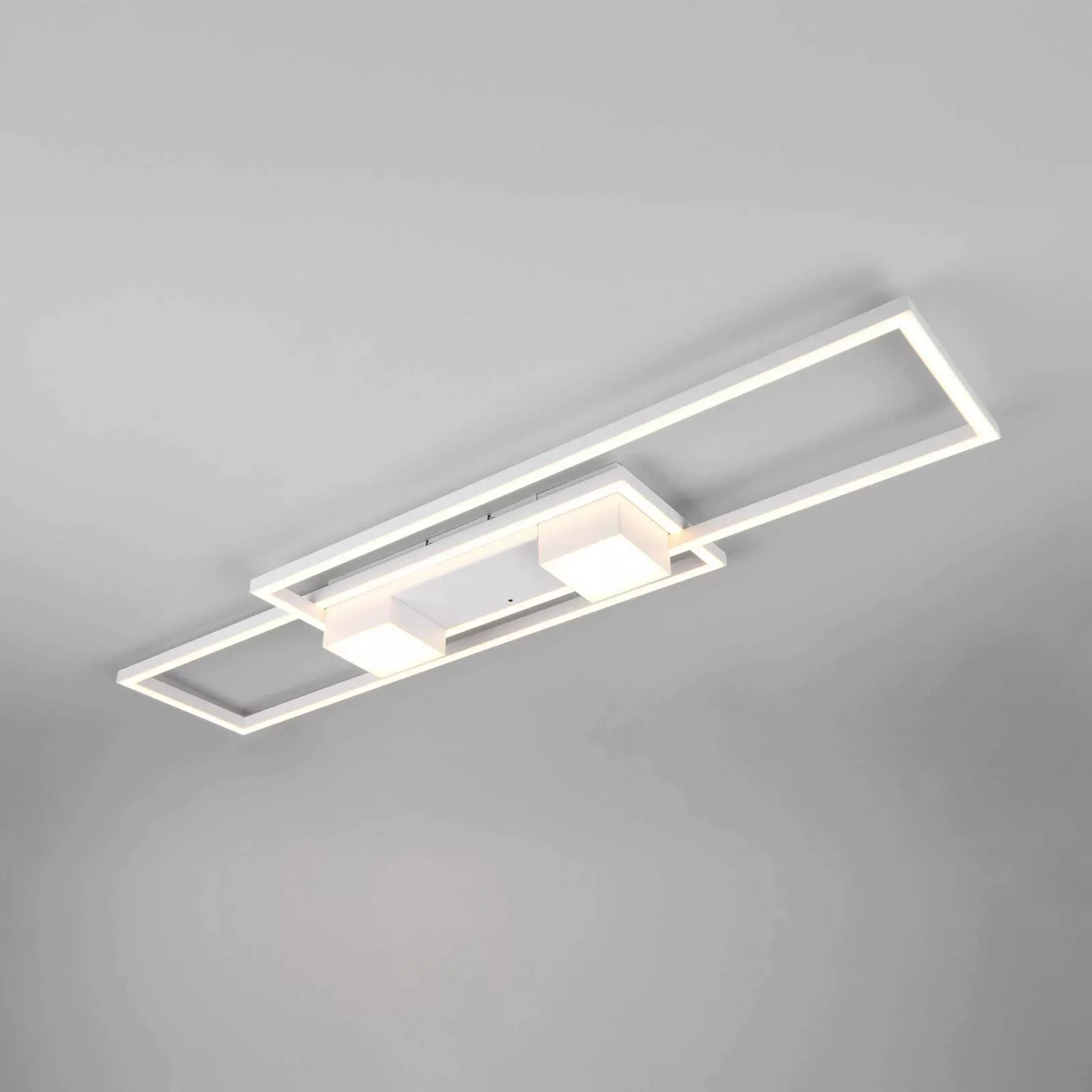 LED-Deckenlampe Albany, weiß, 100 x 28 cm, Alu, CCT, dimmbar günstig online kaufen