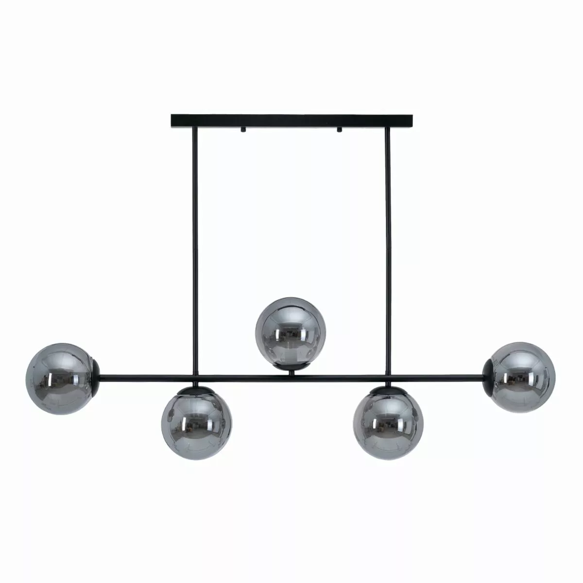 Deckenlampe 110 X 15 X 70 Cm Kristall Schwarz Metall günstig online kaufen