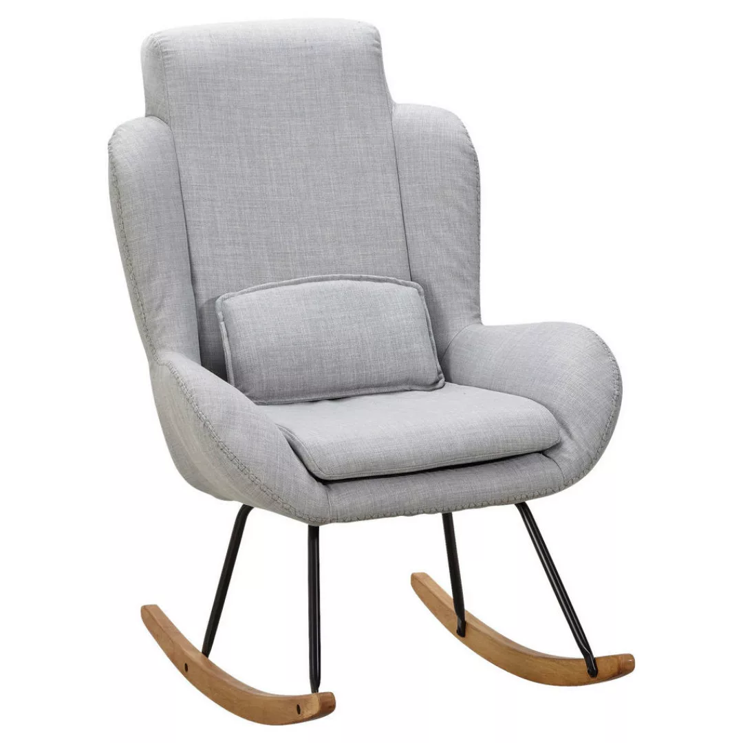 Schaukelstuhl CAPRI Grau Design Relaxsessel 75 x 110 x 88,5 cm | Sessel Sto günstig online kaufen