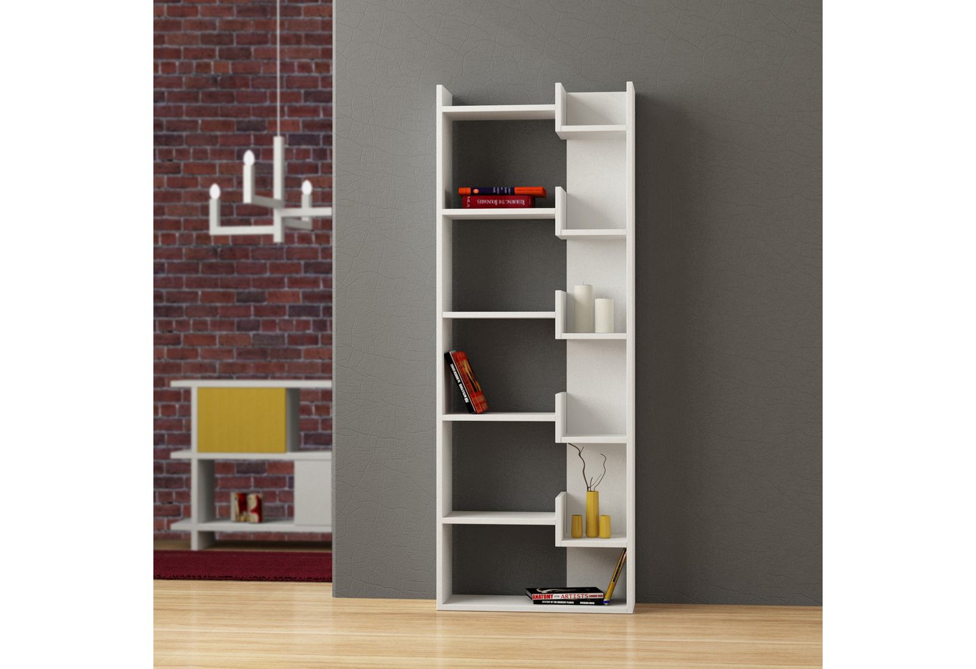 Decortie Bücherregal Oppa, Modernes Bücherregal, Display Unit, 60,5 x 22 x günstig online kaufen