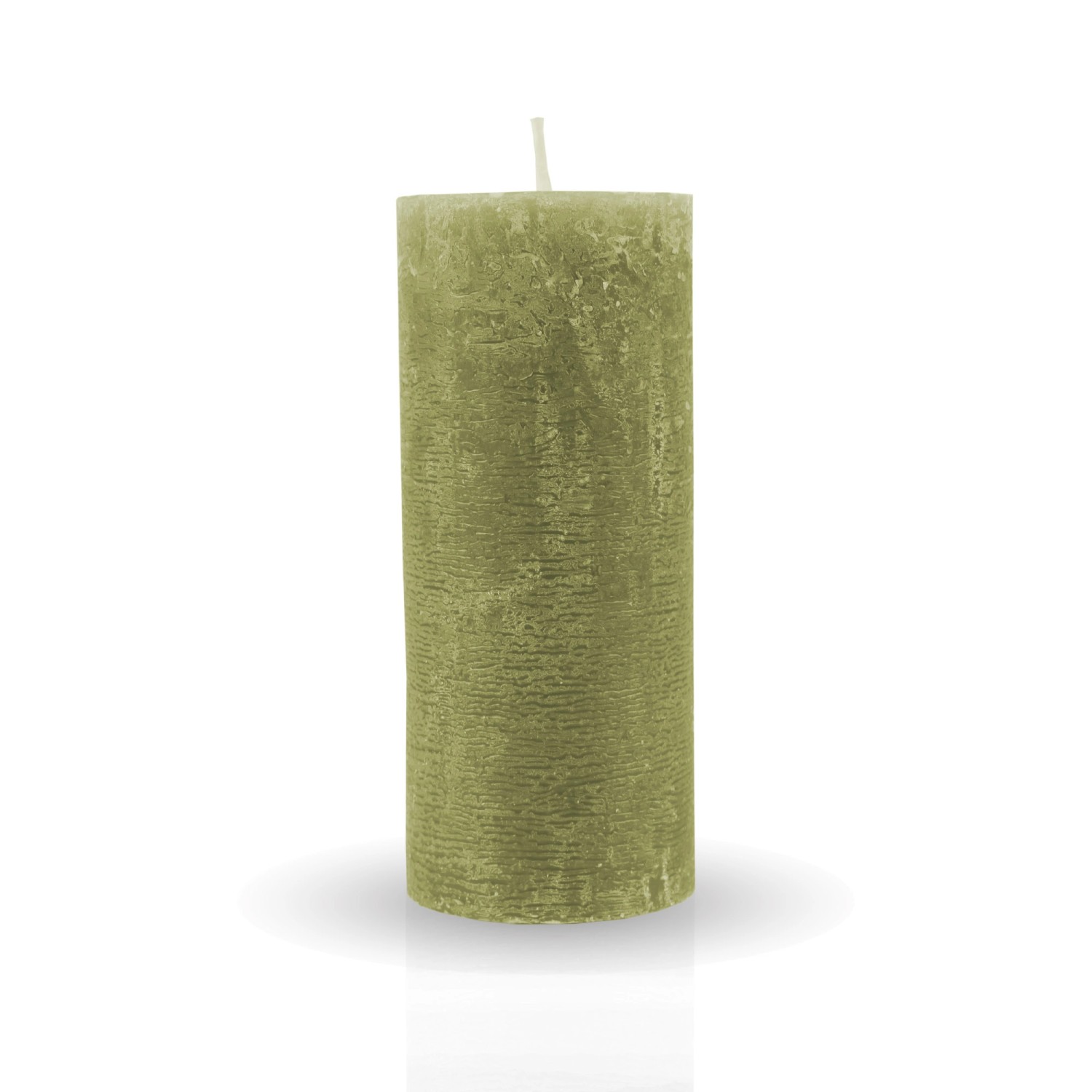 HS Candle Stumpenkerzen Rustikal Olive 2 Ø7cm günstig online kaufen