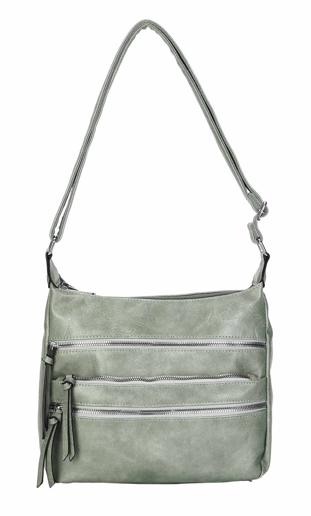 ITALYSHOP24 Schultertasche Damen Hand-Tasche XL Shopper günstig online kaufen
