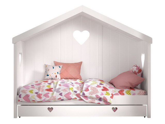 58 aufm Kessel Kinderbett Hausbett Kamila 213x99x172 Kinderbett in Hausopti günstig online kaufen