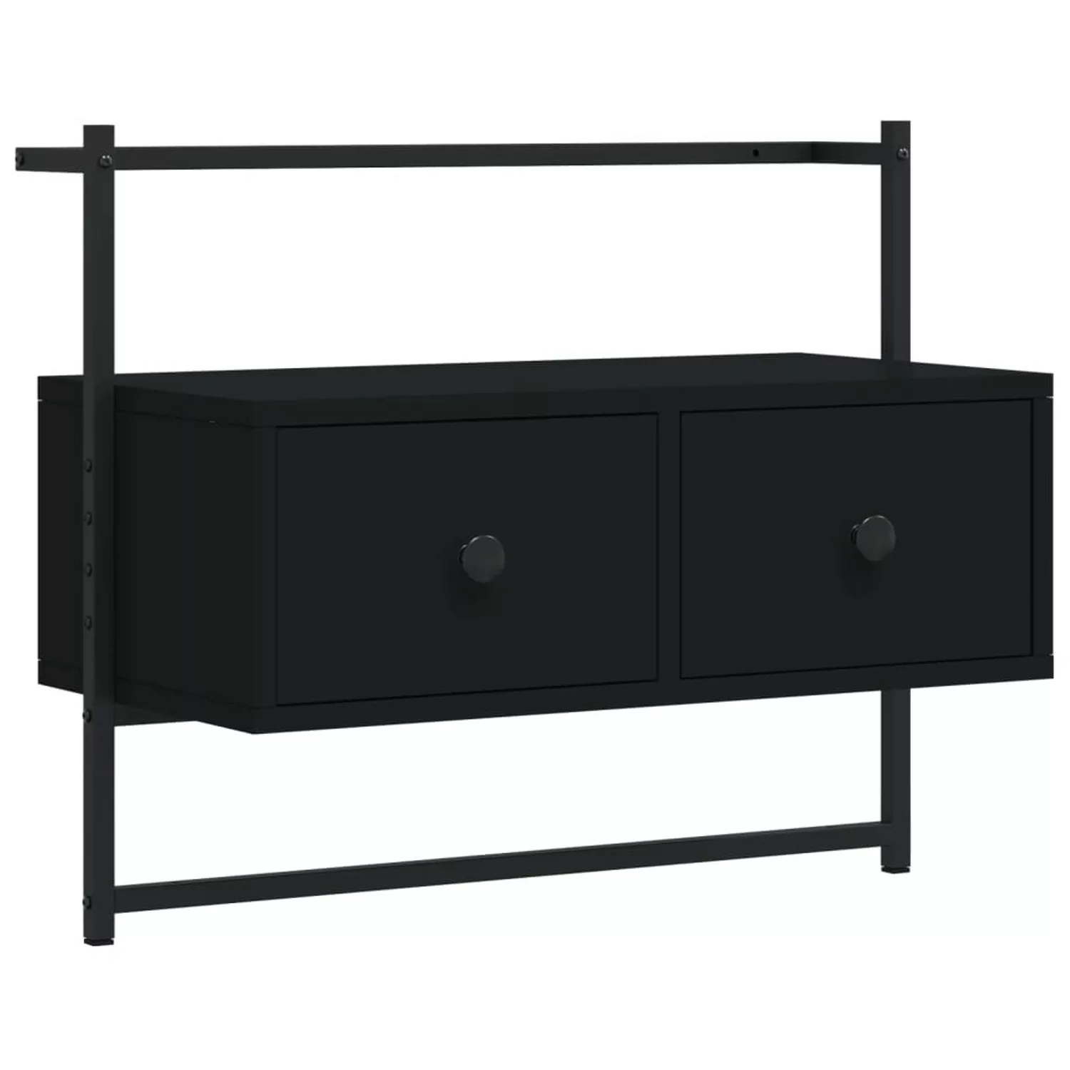 VidaXL TV-Wandschrank Schwarz 60,5x30x51 cm Holzwerkstoff günstig online kaufen