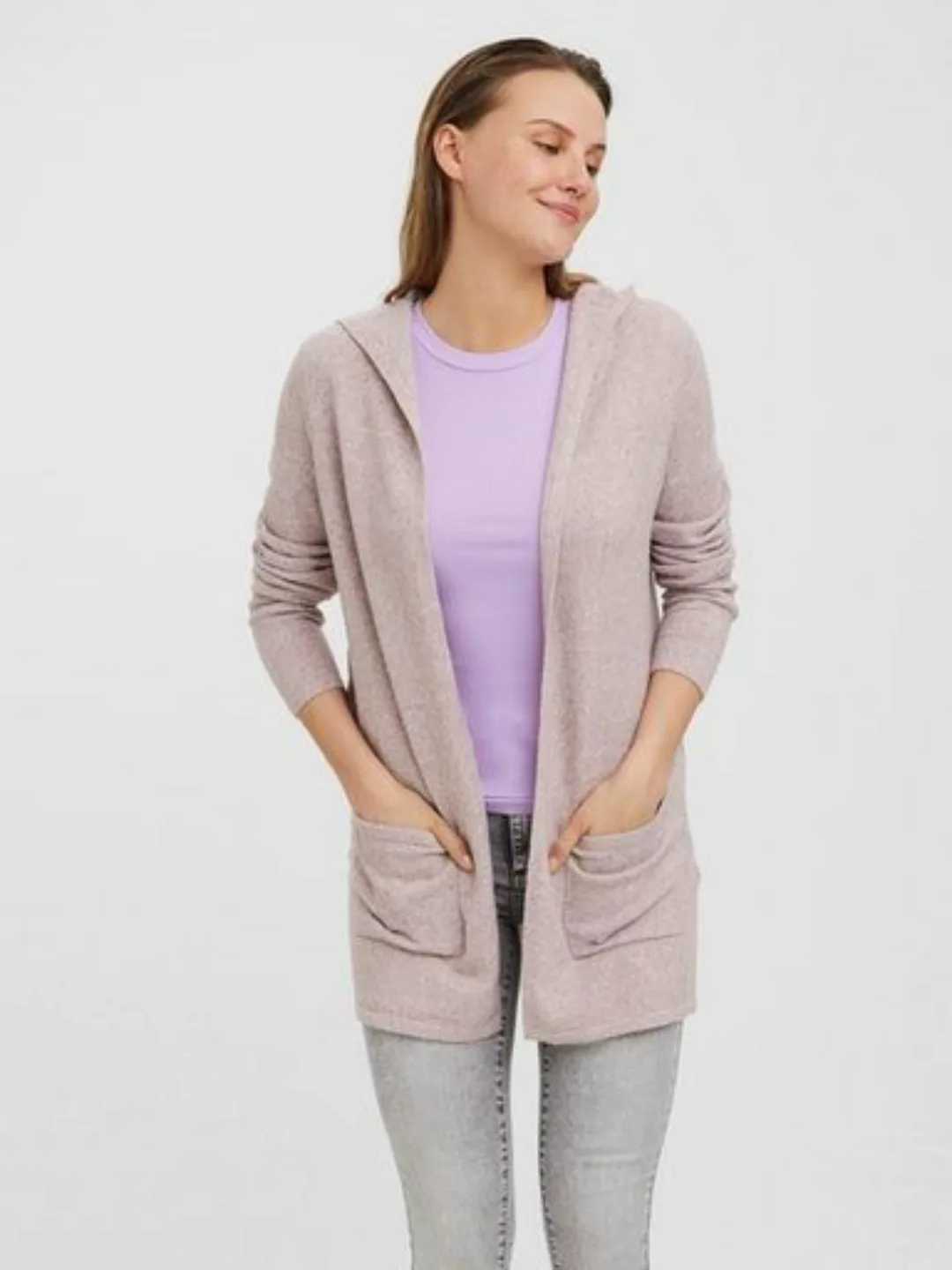 Vero Moda Strickjacke VMDOFFY LS OPEN HOOD CARDIGAN GA NOOS günstig online kaufen