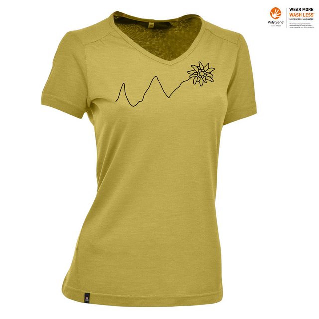 Maul Kurzarmshirt Maul - Eifelsteig Damen Outdoorshirt Wander T-Shirt, gelb günstig online kaufen
