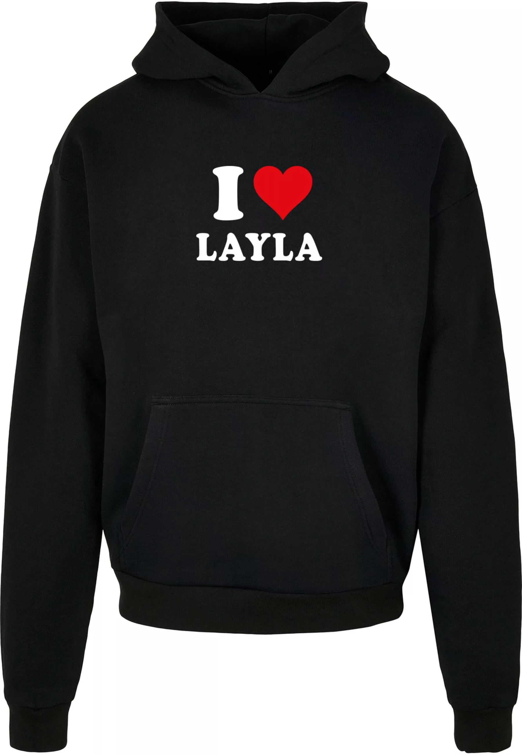 Merchcode Kapuzensweatshirt "Merchcode Herren I Love Layla X Ultra Heavy Ho günstig online kaufen