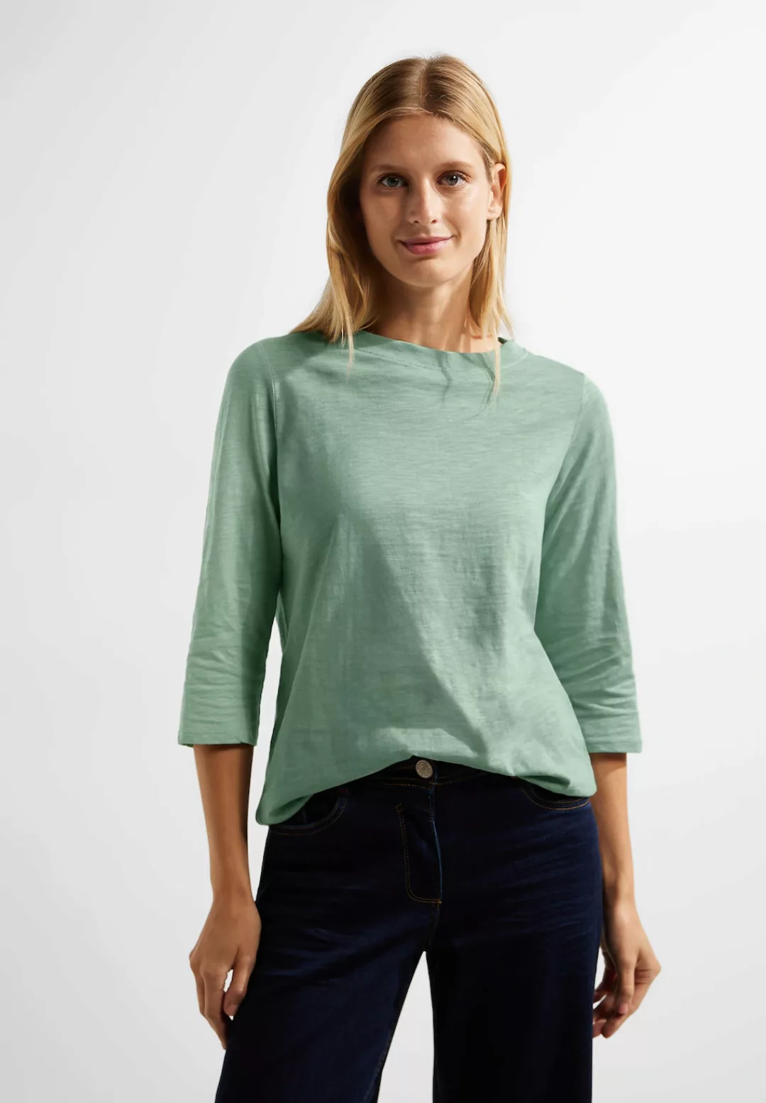 Cecil 3/4-Arm-Shirt, aus reiner Baumwolle günstig online kaufen
