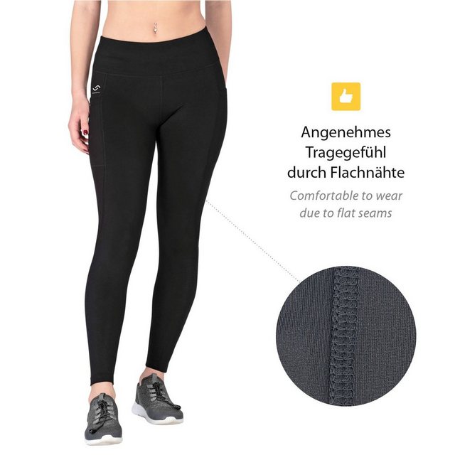 VS Variosports Yogaleggings Damen Yoga sport leggings lang mit Handytasche günstig online kaufen