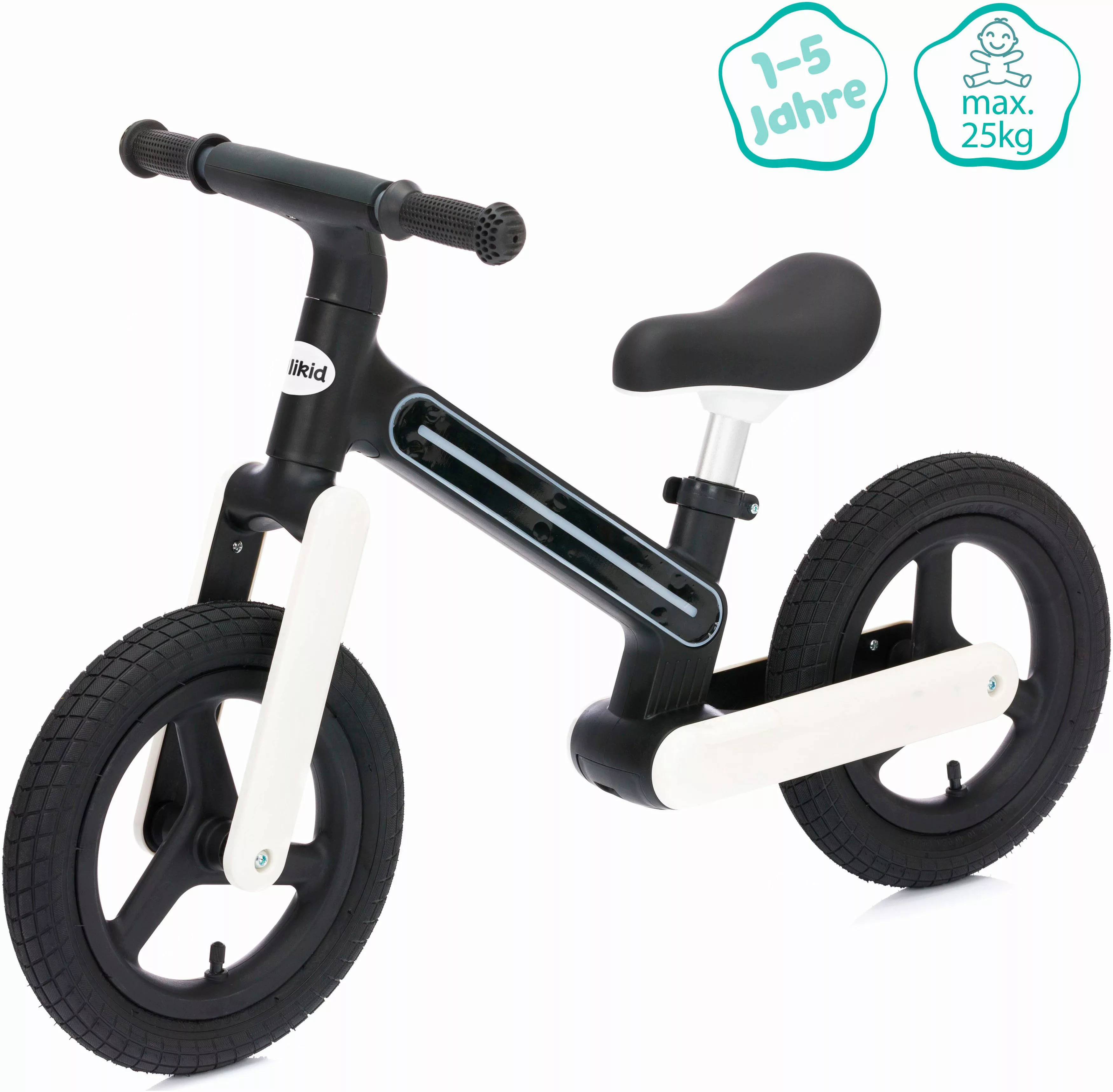 Fillikid Laufrad Balance Bike Flash schwarz, günstig online kaufen