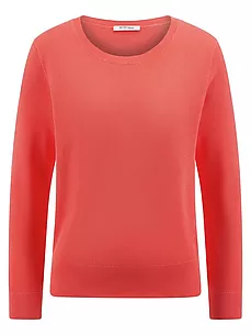 Rundhals-Pullover aus 100% SUPIMA-Baumwolle Peter Hahn rot günstig online kaufen
