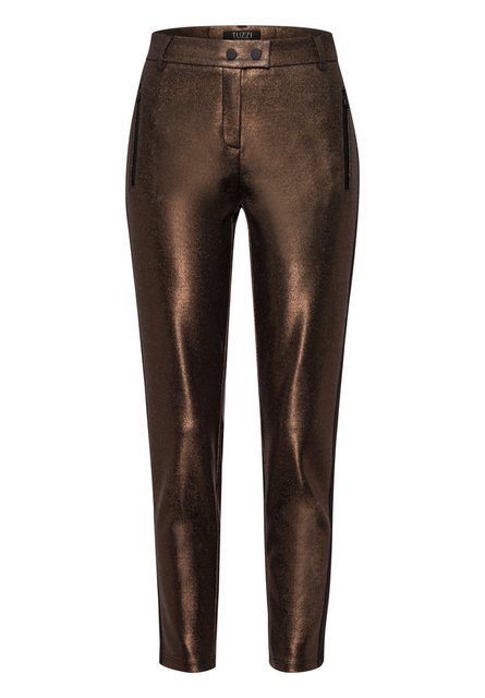 TUZZI Stoffhose im Metallic-Look mit Zipper günstig online kaufen