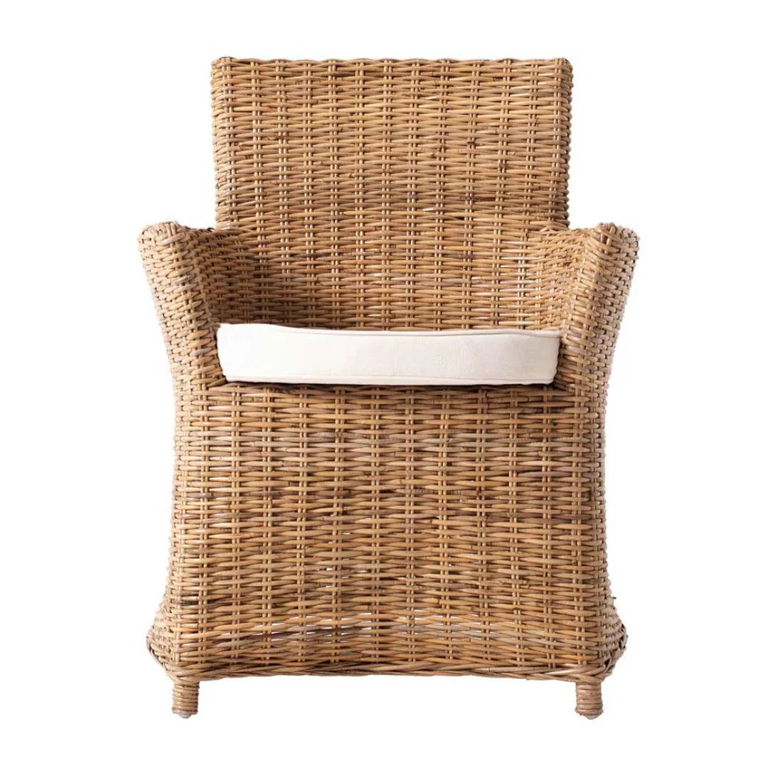 Korbsessel aus Rattan Landhaus (2er Set) günstig online kaufen