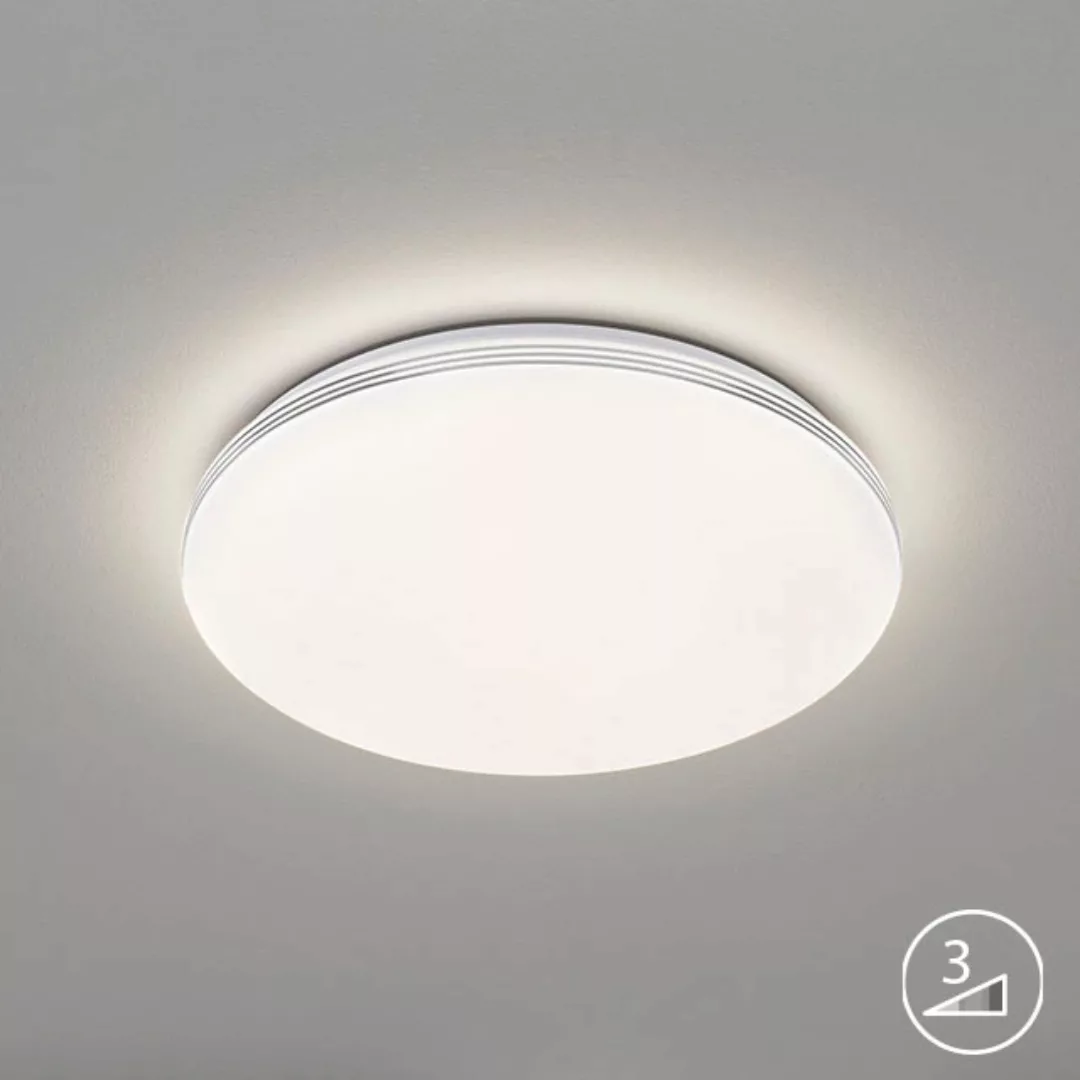 Fischer & Honsel LED-Deckenleuchte Faro Weiß/chrom Ø 43 cm günstig online kaufen
