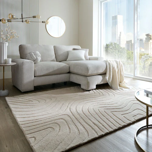 FLAIR RUGS Wollteppich »Mesmerise«, rechteckig, 14 mm Höhe, Wollteppich mit günstig online kaufen