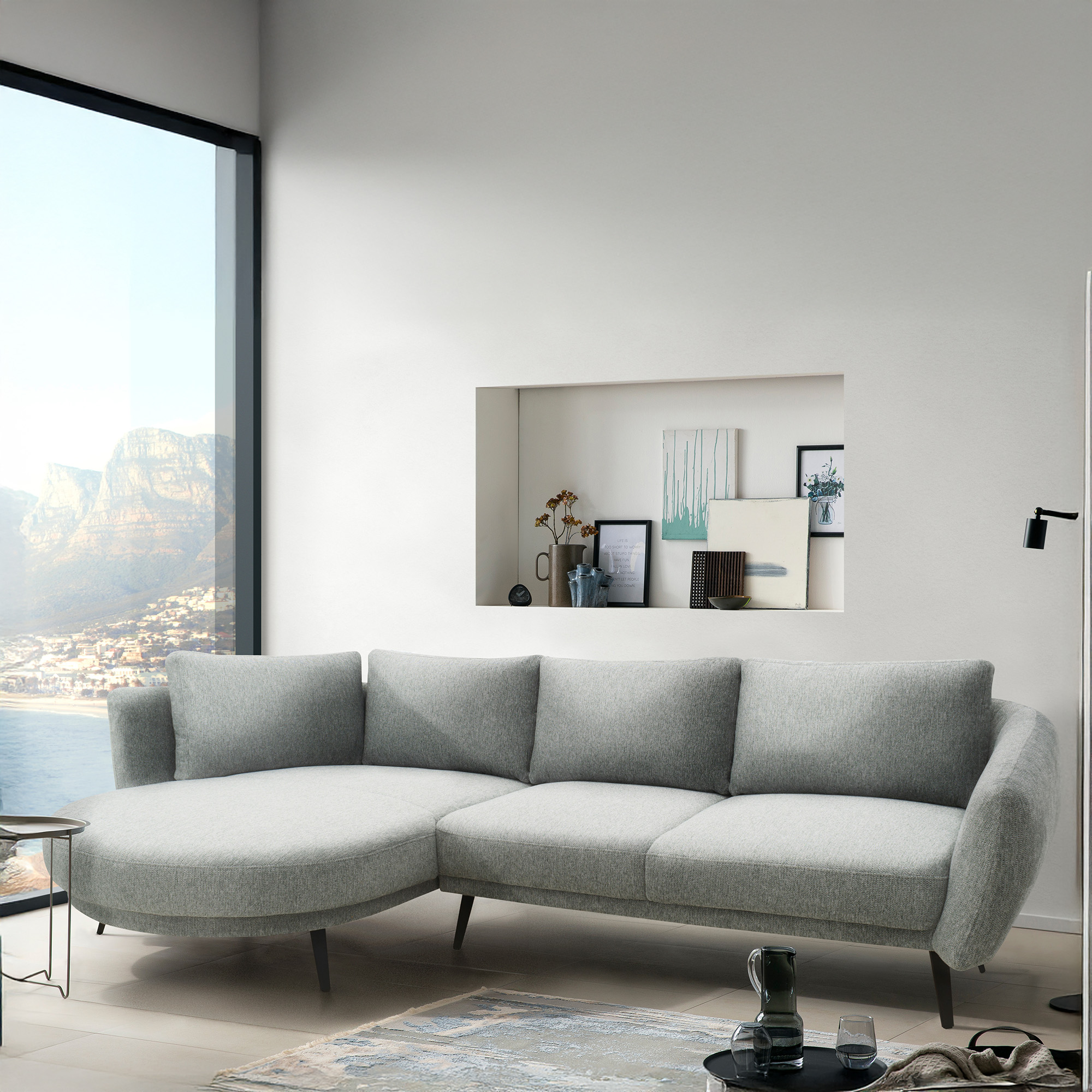 Ecksofa 200 020, Sofa in L-Form, Federkernpolsterung, 292 x 180 x 85 cm (Bx günstig online kaufen