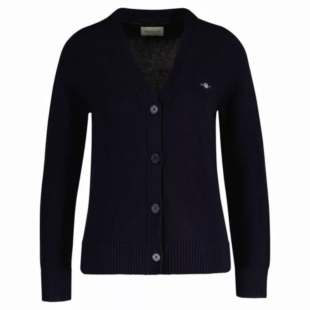 Gant Strickjacke CLASSIC COTTON CARDIGAN, EVENING BLUE günstig online kaufen