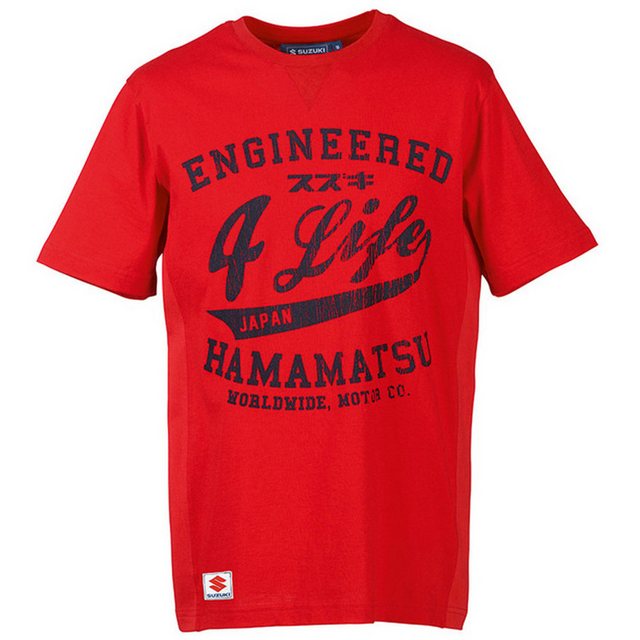 SUZUKI T-Shirt Suzuki T-Shirt rot "Engineered 4life günstig online kaufen