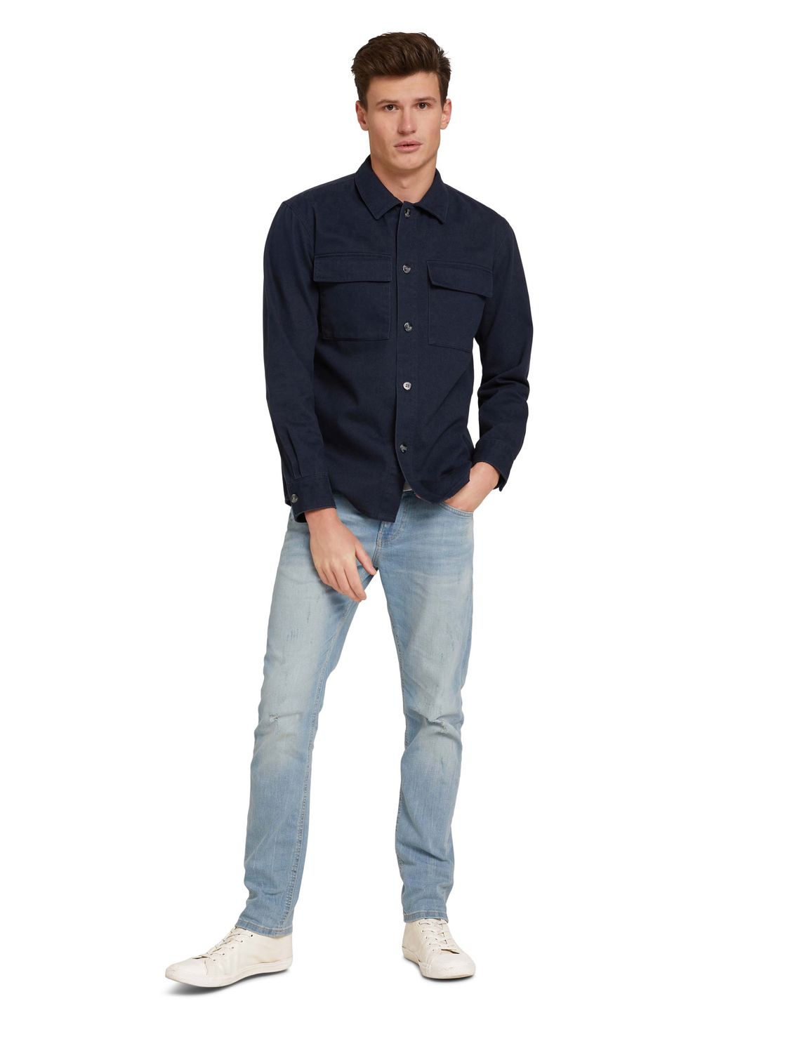 Tom Tailor Denim Herren Hemd Relaxed Overshirt günstig online kaufen