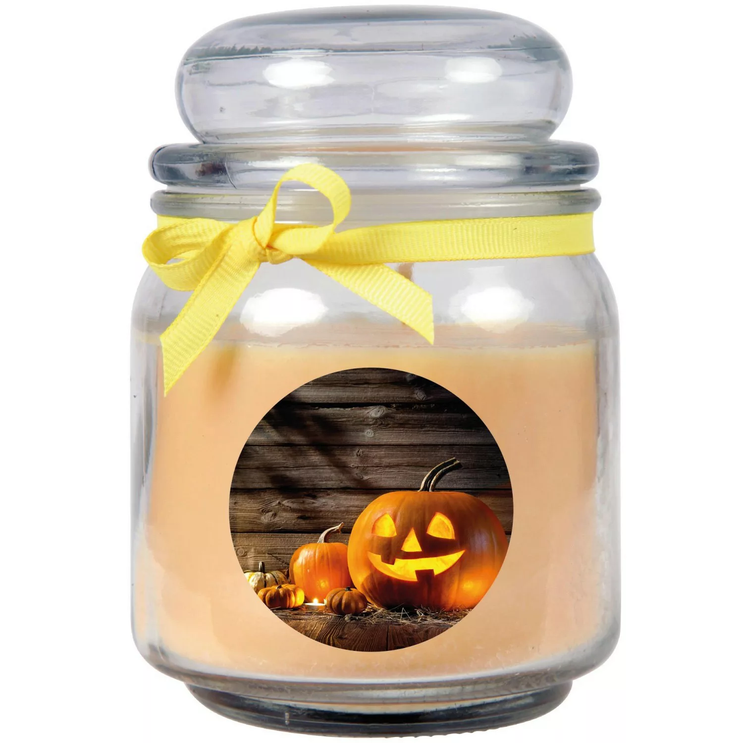 HS Candle Duftkerze & Glas Halloween Creme Bonbon 70h günstig online kaufen