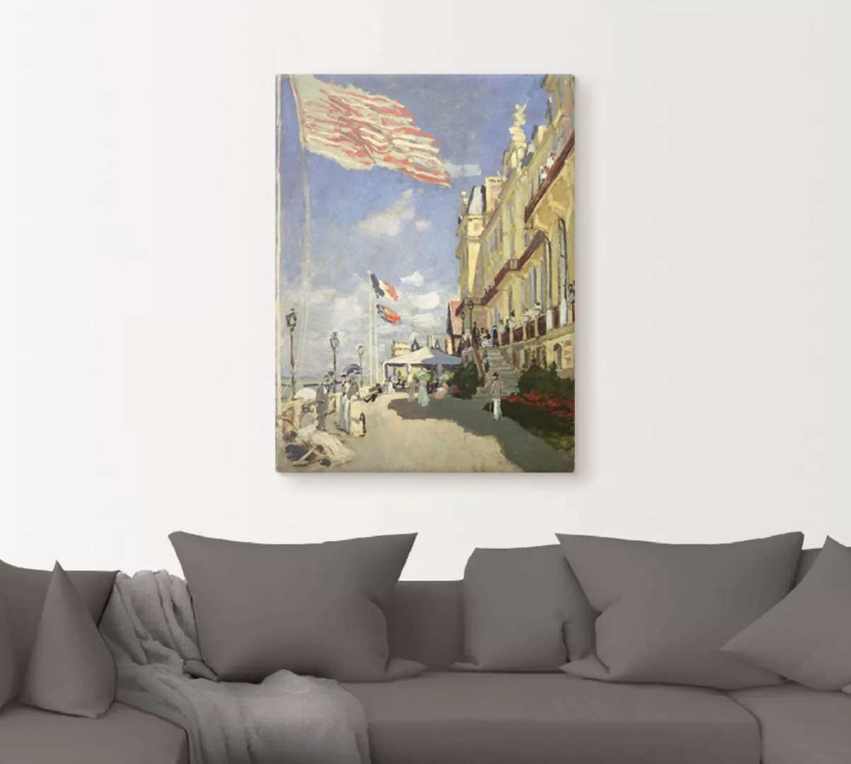 Artland Leinwandbild "Hotel des Roches Noires in Trouville", Frankreich, (1 günstig online kaufen