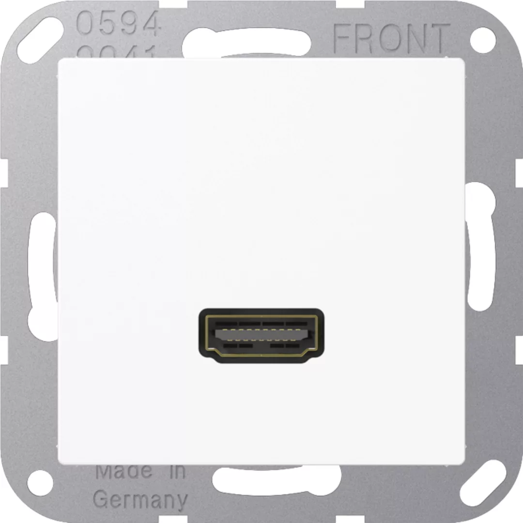 Jung Multimedia-Anschluss aws HDMI m.Tragring MA A 1112 WW günstig online kaufen