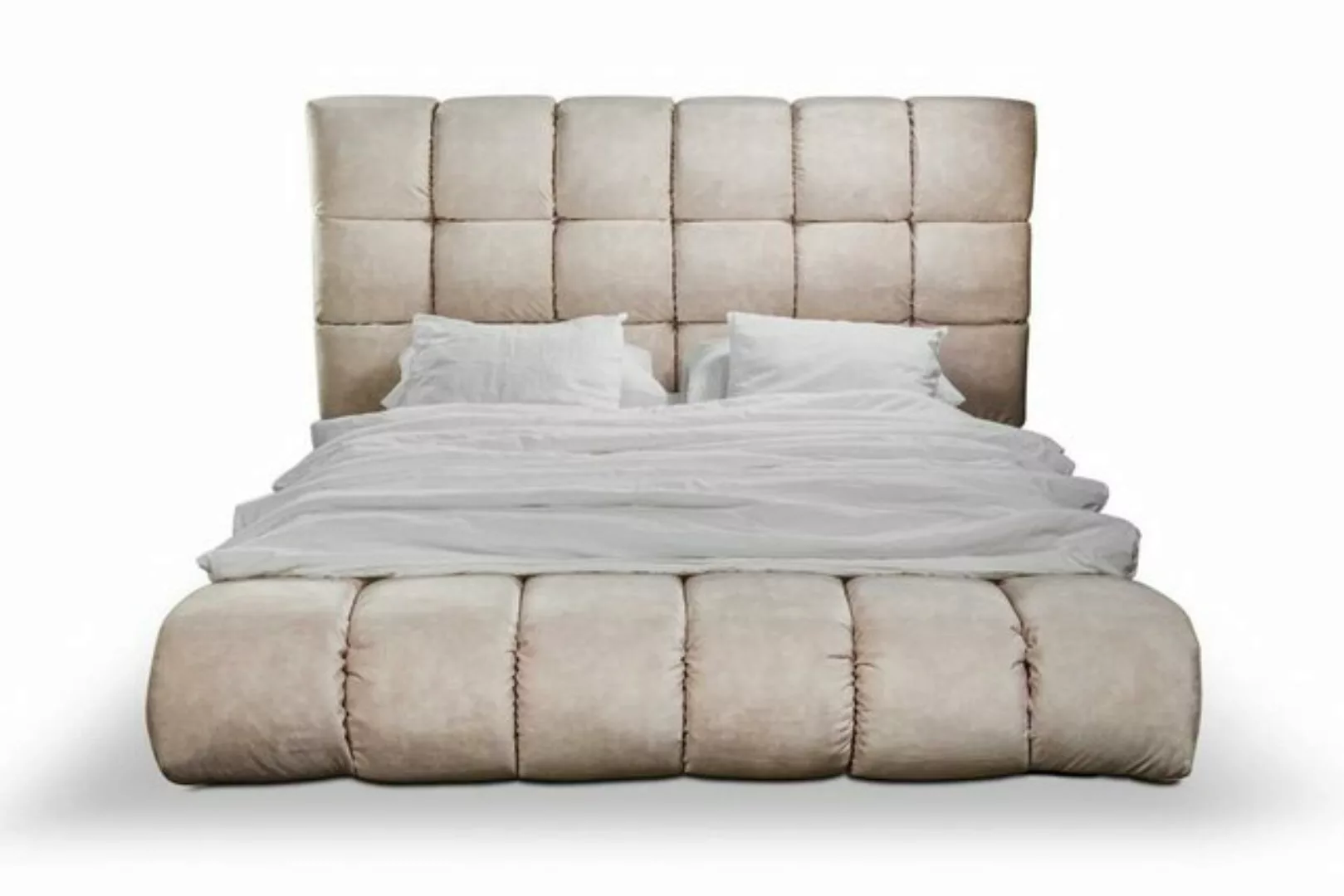 JVmoebel Bett Luxuri Plüsch Bett im Schlafzimmer Groß Handlich Designer Bet günstig online kaufen
