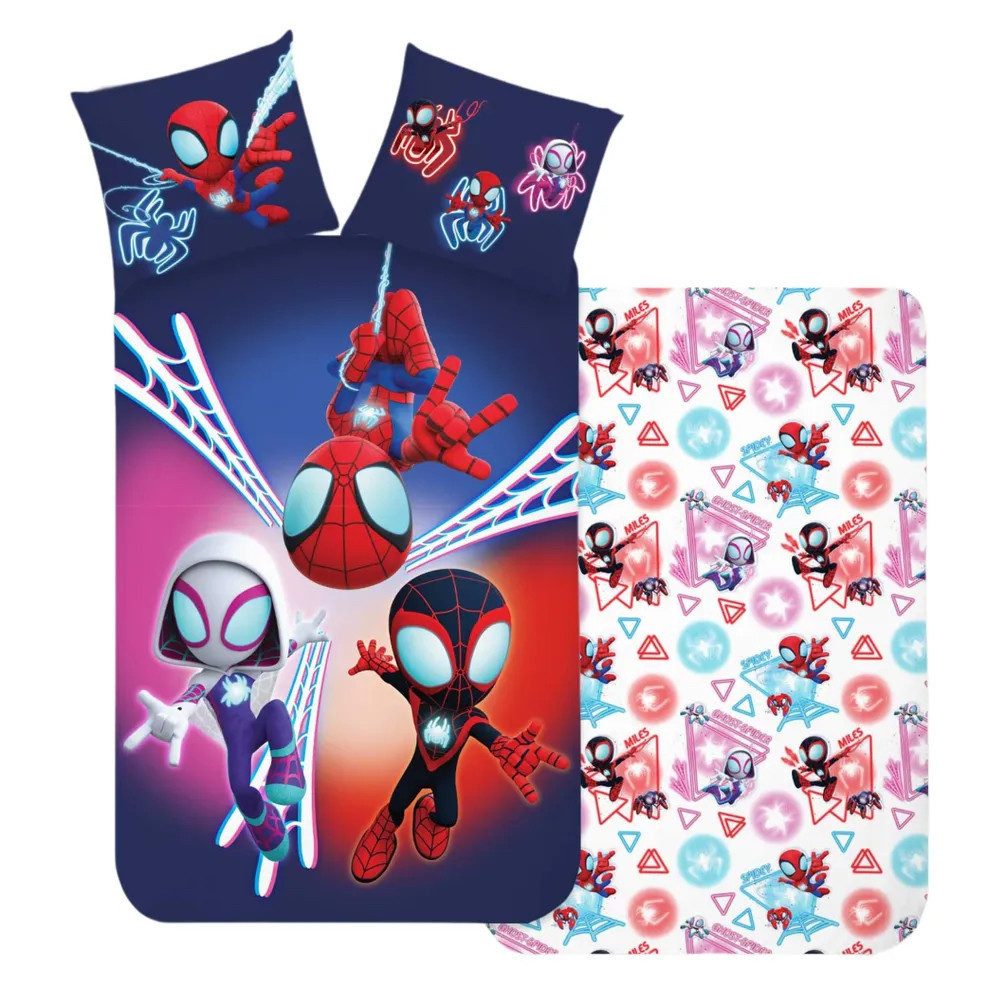 Spiderman Kinderbettwäsche Spiderman Spidey Dark Kinder günstig online kaufen