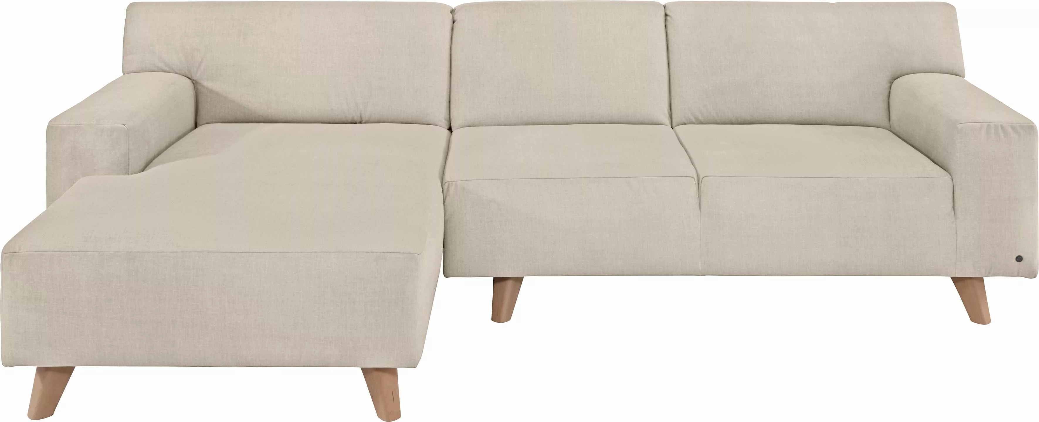 TOM TAILOR HOME Ecksofa "NORDIC PURE", mit Recamiere, im Retrolook, Füße Bu günstig online kaufen