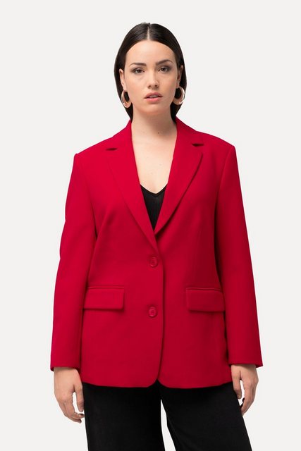 Ulla Popken Blusenblazer Blazer Oversized Reverskragen Polyesterfutter günstig online kaufen