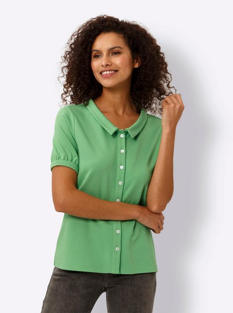 heine Klassische Bluse Jersey-Bluse günstig online kaufen