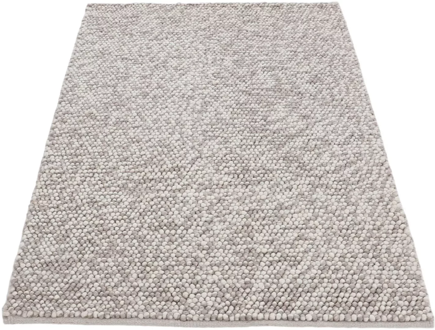 carpetfine Teppich »Calo«, rechteckig, Handweb Teppich, Uni Farben, meliert günstig online kaufen