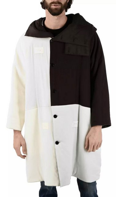 JIL SANDER Langmantel Oversized Trenchcoat Parka in Seide mit Kapuze höchst günstig online kaufen