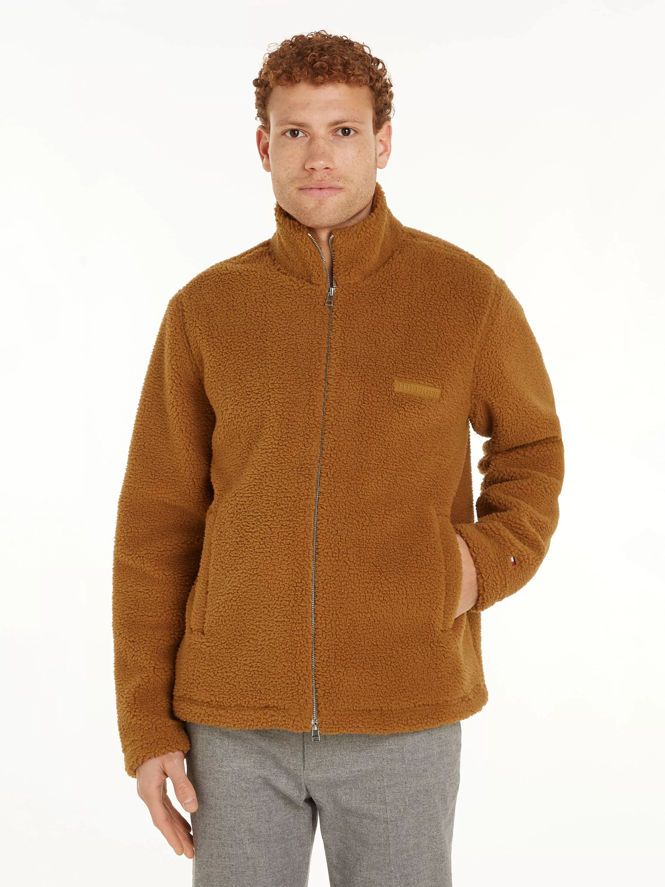 Tommy Hilfiger Sweatjacke MONOTYPE TEXTURED FLEECE ZT aus strukturiertem Te günstig online kaufen