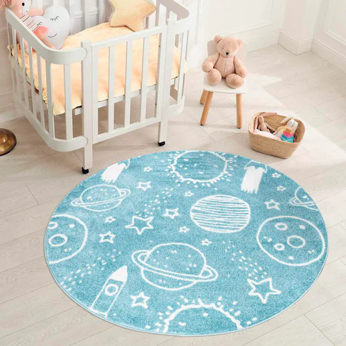 Carpet City Kinderteppich »ANIME912«, rund, Kinderzimmer Teppich Modern mit günstig online kaufen