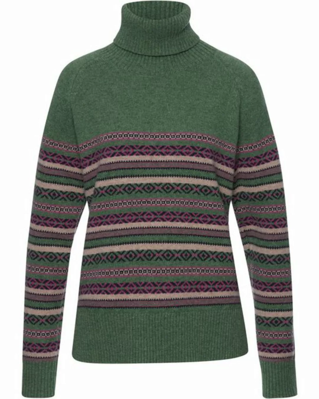 Highmoor Strickpullover Rollkragenpullover mit Jacquard-Muster günstig online kaufen