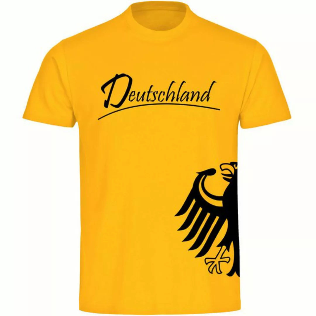 multifanshop T-Shirt Herren Deutschland - Adler seitlich - Männer günstig online kaufen